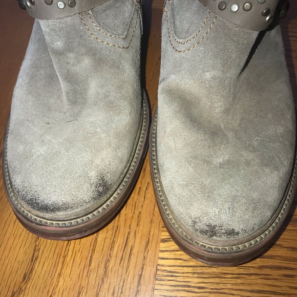 Josef Seibel Toni Suede Studded Harness Ankle Boots Sz 38/7.5 - Picture 10 of 10